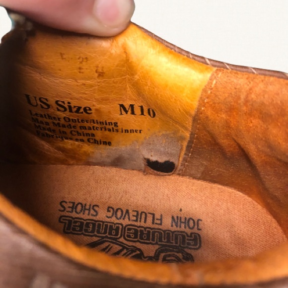 John Fluevog Future Angel Men’s Oxfords Size 10 - Picture 3 of 4